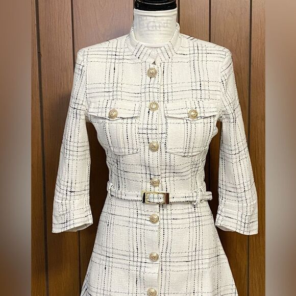 Generation Love June Tweed Checkered Minidress size S - Picture 6 of 14